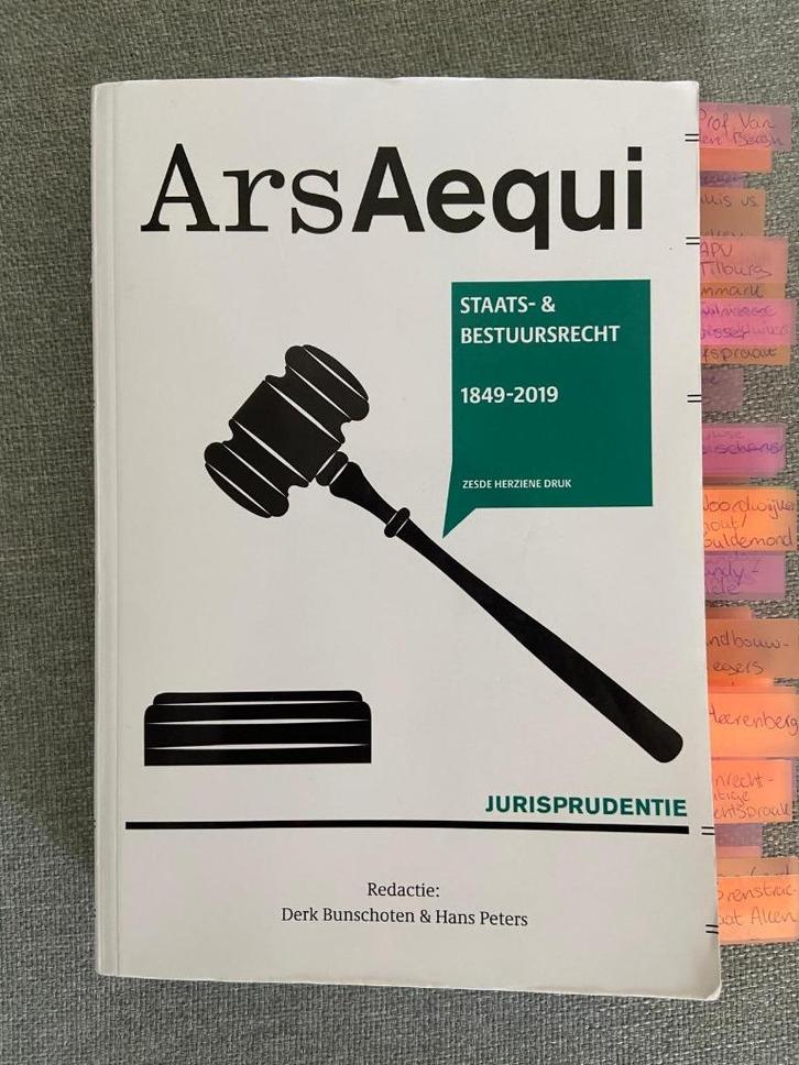 ArsAequi Staats- & Bestuursrecht 1849-2019, Boeken, Studieboeken en Cursussen, Gelezen, WO, Beta, Ophalen of Verzenden