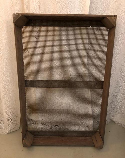 Brocante oude houten zeef - bollenbak, Antiek en Kunst, Curiosa en Brocante, Ophalen