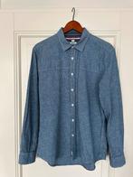 Tommy Hilfiger shirt Large, Custom Fit, blauw, Kleding | Heren, Overhemden, Ophalen of Verzenden, Zo goed als nieuw, Blauw, Tommy Hilfiger