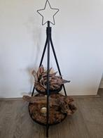 Zwart metaal, grote etagère met deco, Huis en Inrichting, Woonaccessoires | Etagères, Ophalen of Verzenden, Zo goed als nieuw