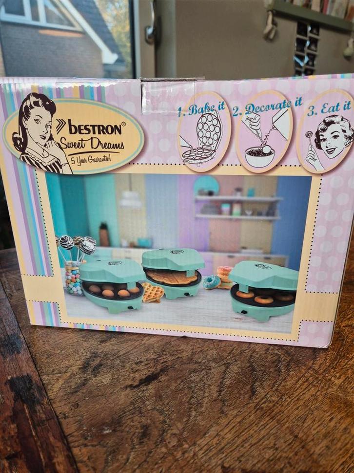 Bestron 3-in-1 cakemaker NIEUW in verpakking, Witgoed en Apparatuur, Wafelijzers, Nieuw, Ophalen of Verzenden