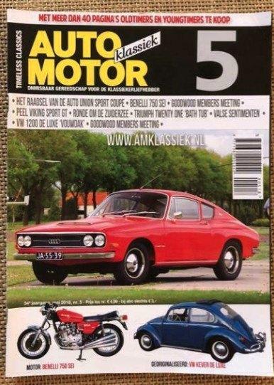 AMK: VW Kever 1200 De Luxe Vouwdak, Auto Union Sport Coupe, Boeken, Auto's | Folders en Tijdschriften, Zo goed als nieuw, Algemeen