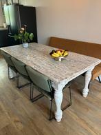 Houten eettafel (200x100x79), Huis en Inrichting, Tafels | Eettafels, Ophalen, 200 cm of meer, 50 tot 100 cm, Vijf personen of meer