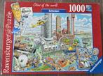 Puzzel cities of the world rotterdam, Hobby en Vrije tijd, Denksport en Puzzels, Ophalen, 500 t/m 1500 stukjes, Zo goed als nieuw