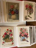 Map met 100 bloemenkaarten, Ophalen of Verzenden, 1940 tot 1960