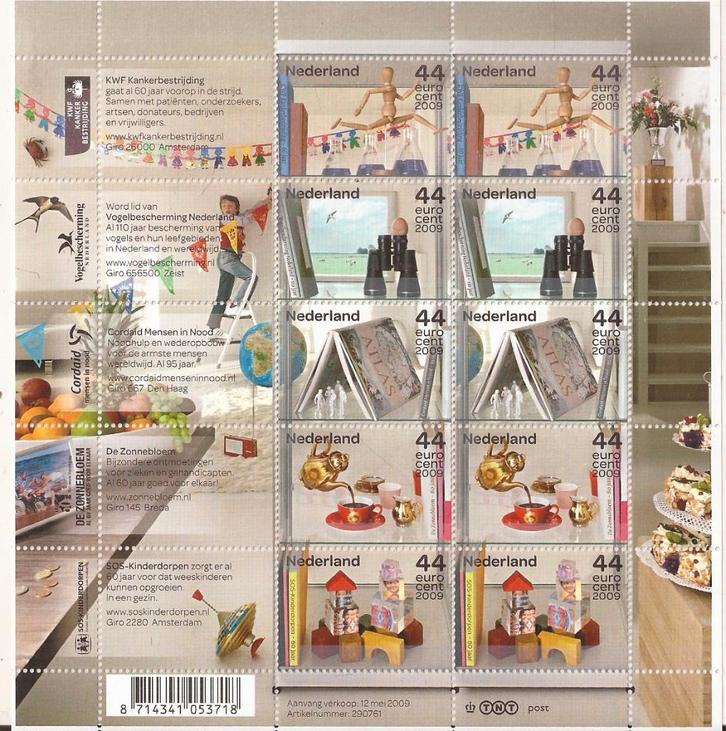 Nederland 2009 Jubileumpostzegels, Goede doelen NVPH 2645-26, Postzegels en Munten, Postzegels | Nederland, Postfris, Na 1940