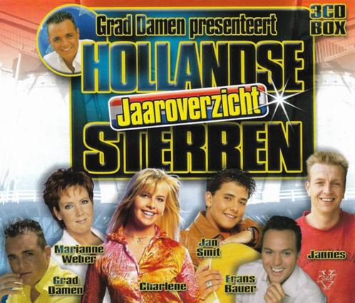 Various – Hollandse Sterren - Jaaroverzicht 3 X CD, Cd's en Dvd's, Cd's | Nederlandstalig, Zo goed als nieuw, Pop, Verzenden