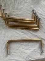 6 Vintage Koperen Handgrepen - Retro Look, Ophalen of Verzenden, Gebruikt