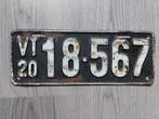 Kentekenplaat 1920 Vermont USA Nummerplaat Nummerbord, Ophalen of Verzenden, Gebruikt, Auto's