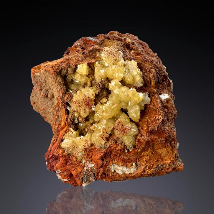 Adamiet op Limoniet – Ojuela Mine, Mapimí (Mexico), Verzamelen, Mineralen en Fossielen, Mineraal, Ophalen of Verzenden