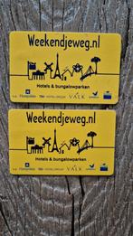 Weekendjeweg cadeaubon, cadeaukaart, kadobon, Tickets en Kaartjes, Twee personen, Cadeaubon, Overige typen