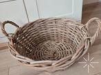 Rustiek & ruim – stijlvolle rotan mand met flair, Overige materialen, Mand, Rond, Ophalen of Verzenden