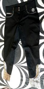Chique Bling glitter rijbroek 44 nieuw zwart zilver, Dressuur, Nieuw, Dames, Onderkleding