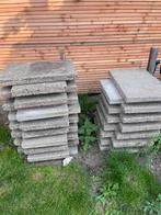 31 grindtegels 40x60, Tuin en Terras, Tegels en Klinkers, Ophalen, Gebruikt, Beton, Terrastegels