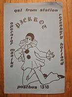 QSL Kaart - Pierrot - Rozenburg, Verzamelen, Ophalen of Verzenden, Zo goed als nieuw
