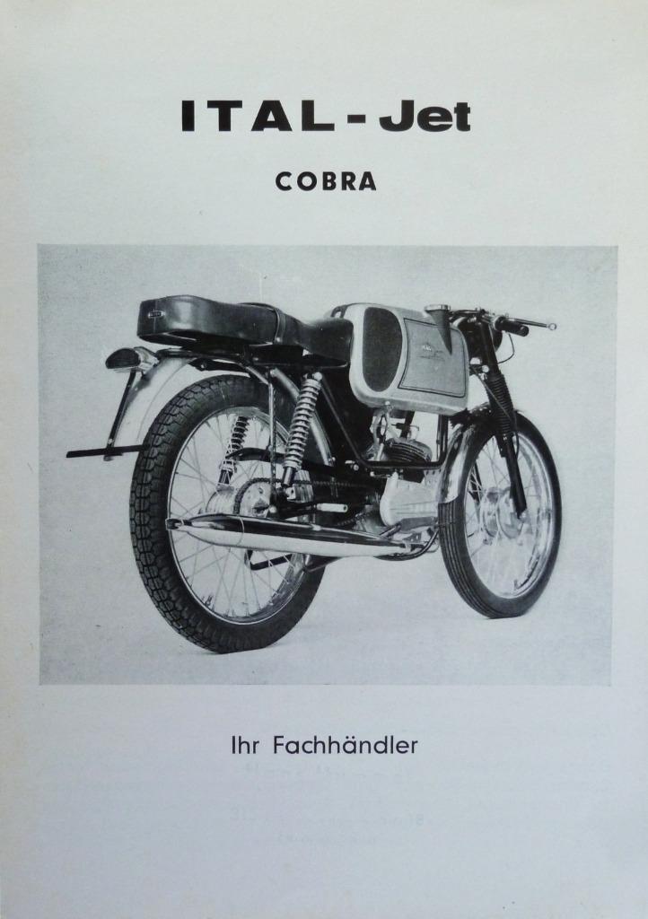 Folder ITALJET Cobra 1967 + Kaart ITALJET Vampiro 1965, Fietsen en Brommers, Handleidingen en Instructieboekjes, Zo goed als nieuw