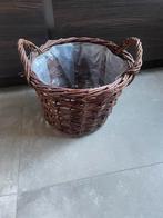 Wilgentenen mand, Ophalen of Verzenden, Zo goed als nieuw, Rond, Riet