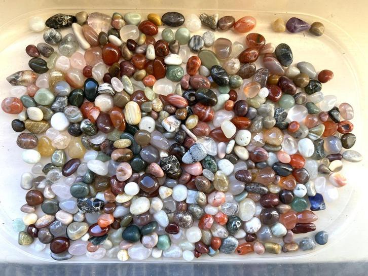 kleine trommelstenen, Verzamelen, Mineralen en Fossielen, Mineraal, Ophalen of Verzenden