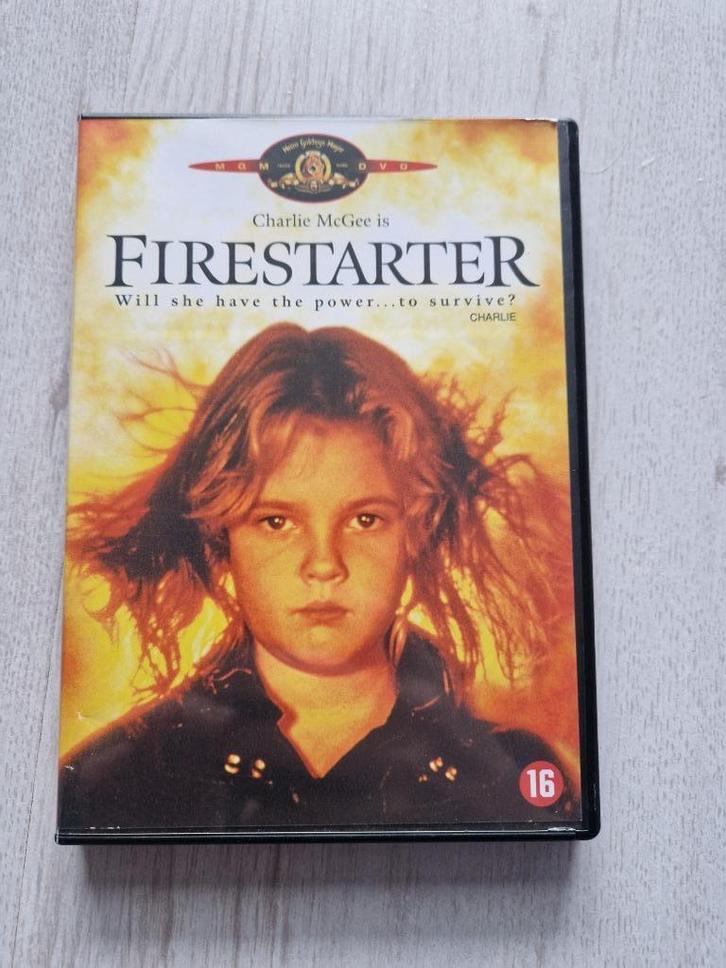 DVD Stephen King's Firestarter - Drew Barrymore, Cd's en Dvd's, Dvd's | Horror, Gebruikt, Spoken en Geesten, Vanaf 16 jaar, Ophalen