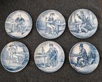 6 vintage Royal Sphinx by Boch Delfts Holland boterbordjes, Antiek en Kunst, Ophalen