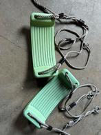 2x Schommelzitje Kunststof - Groen, Ophalen of Verzenden, Gebruikt