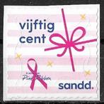 1X SAND PINK RIBBON VIJFTIG CENT GESTEMPELD, Ophalen of Verzenden, Na 1940, Gestempeld