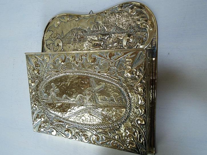 krantenbak, lektuurbak, brievenhouder, Antiek en Kunst, Antiek | Woonaccessoires, Ophalen of Verzenden