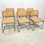 Cesca Stijl Stoelen, Jaren 70 mid century 6 stuks, Huis en Inrichting, Stoelen, Ophalen, Gebruikt, Bruin, Vintage