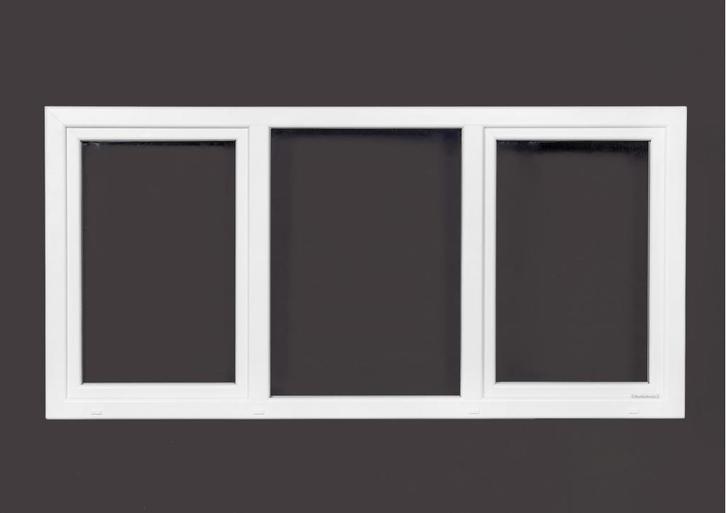 Kunststof kozijn DRAAIKIEP-VAST-DRAAIKIEP kozijn b250 x h130, Doe-het-zelf en Verbouw, Kozijnen en Schuifpuien, Nieuw, Raamkozijn