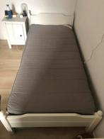 eenpersoonsbed met matras, Ophalen, 90 cm, Eenpersoons, Wit