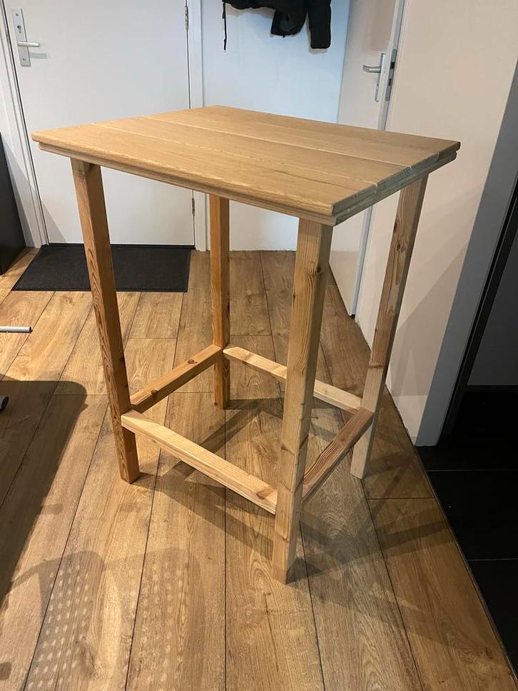 Houten statafel, Huis en Inrichting, Tafels | Statafels, Gebruikt, Ophalen