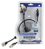 HQ kwaliteit HDMI kabel met ethernet, haakse connector NIEUW, Ophalen of Verzenden, Nieuw