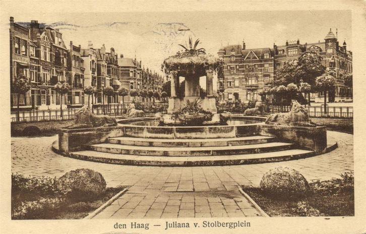 den Haag - Juliana v. Stolbergplein - 1929 gelopen, Verzamelen, Ansichtkaarten | Nederland, Ongelopen, Zuid-Holland, Voor 1920