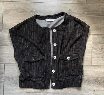 Zwart gilet met knopen – Anytime – maat L – zgan beschikbaar voor biedingen