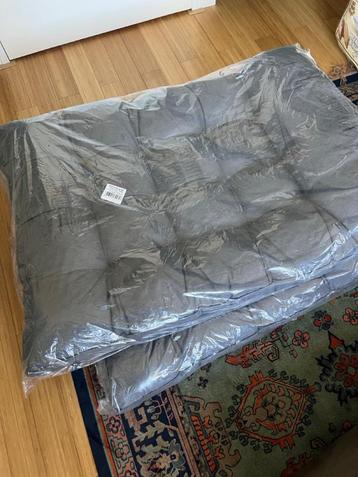 2x Palletkussen, grijs, 120x80cm, Madison Florance beschikbaar voor biedingen