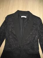 Mango MNG Colbert Jas Zwart Kant Maat M, Kleding | Dames, Jasjes, Kostuums en Pakken, Maat 38/40 (M), Mango, Zwart, Ophalen of Verzenden