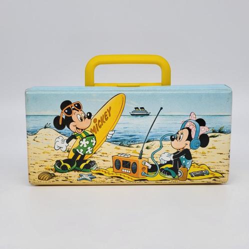 Disney Mickey & Minnie Mouse Carry Case for Audio Cassettes, Verzamelen, Disney, Gebruikt, Tas, Koffer of Zak, Mickey Mouse, Ophalen of Verzenden