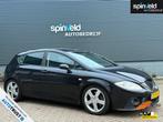 Seat Leon 2.0 TFSI Sport-up BJ`06 NAP NL Airco Verlaagd 5drs, Voorwielaandrijving, Gebruikt, Leon, Zwart