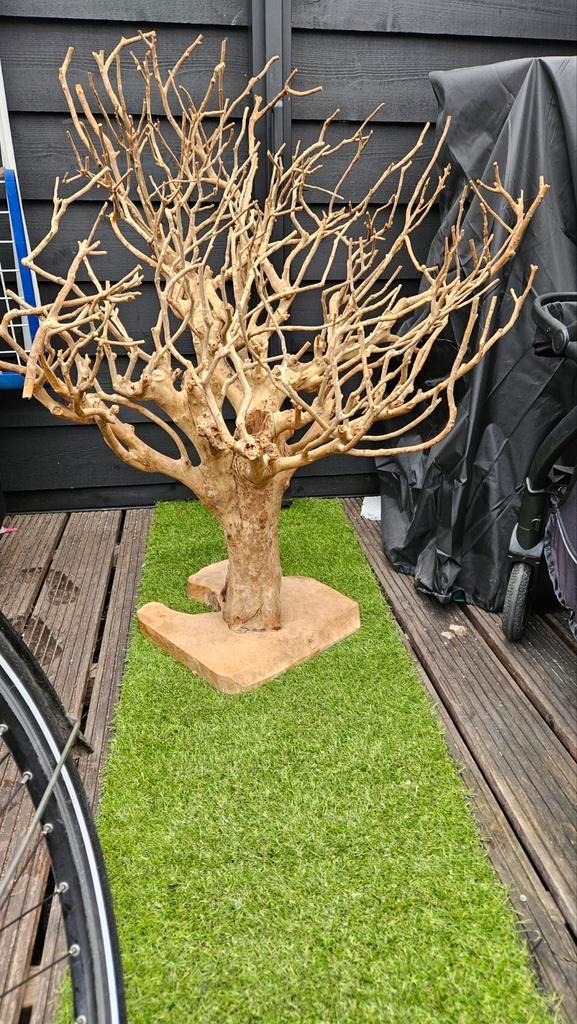 Houten Boomstam Decoratie, Tuin en Terras, Tuinbeelden, Gebruikt, Overige typen, Hout, Ophalen