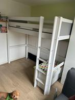 Hoogslaper 90x200 cm - Grenenhout, Ophalen, Gebruikt, Hoogslaper