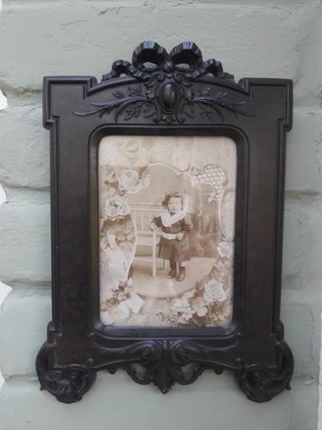 Antiek Bois Durci fotolijst, Napoleon III c.1870 beschikbaar voor biedingen