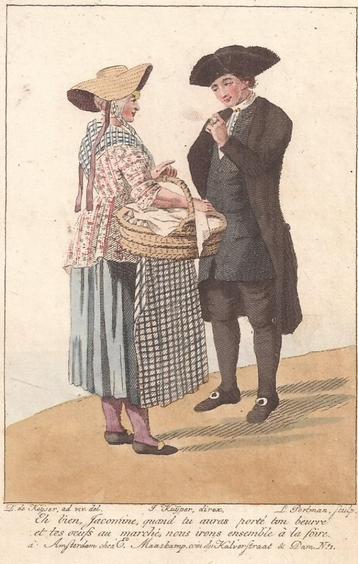 Zeeland Walcheren Boer en boerin van 't eiland Walcheren1814 beschikbaar voor biedingen