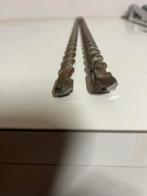 2 Lange SDS Steen-/Betonboren - 10 & 12mm, 400mm, Ophalen of Verzenden, Gebruikt, Boor- en/of Breekhamer