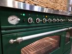 🔥Luxe Fornuis Boretti 120cm groen + rvs Coupe de Feu, 60 cm of meer, Ophalen of Verzenden, Zo goed als nieuw, Energieklasse A of zuiniger