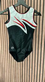 Turnpakje TT Gymnastics / zilver zwart / 152 NIEUW, Sport en Fitness, Turnen, Zwart, Nieuw, Ophalen of Verzenden, Turnpak(je)