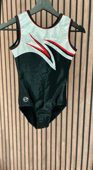 Turnpakje TT Gymnastics / zilver zwart / 152 NIEUW beschikbaar voor biedingen