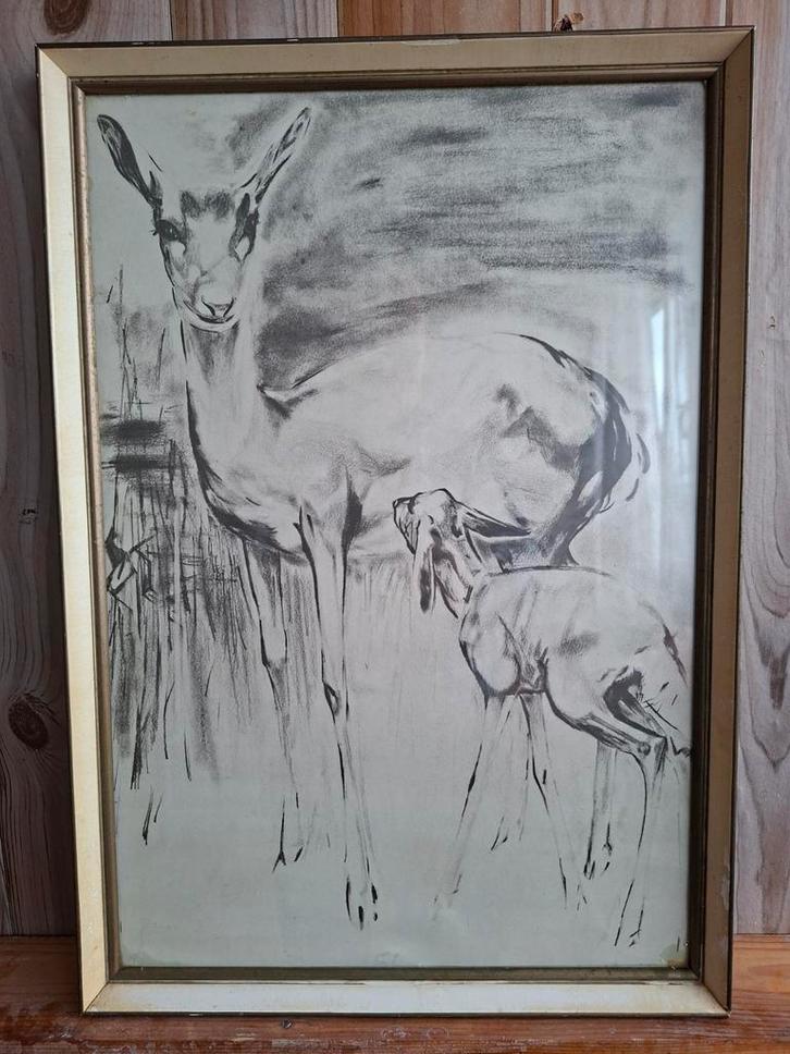 4 Tekeningen Han van Meegeren - In één koop!, Antiek en Kunst, Kunst | Tekeningen en Foto's, Ophalen of Verzenden