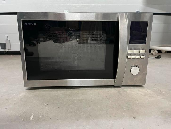 Sharp Combi Magnetron R922STWE, Witgoed en Apparatuur, Magnetrons, Gebruikt, Vrijstaand, Combimagnetron, 45 tot 60 cm, Grill, Draaiplateau