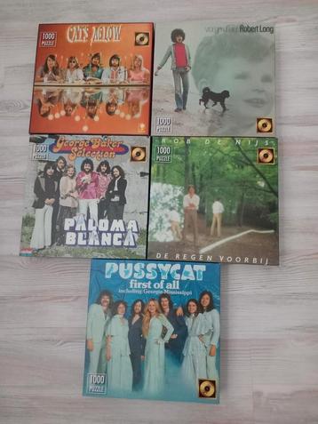 5 Muziek Puzzels - Pussycat, George Baker, Robert Long beschikbaar voor biedingen