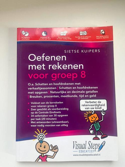 Sietse Kuipers - Oefenen met rekenen voor groep 8, Boeken, Schoolboeken, Zo goed als nieuw, Nederlands, Overige niveaus, Ophalen of Verzenden